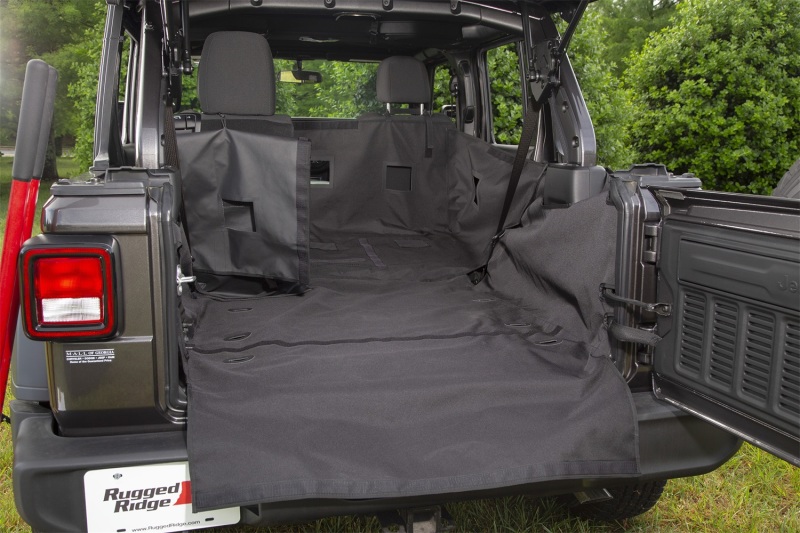 Jeep Wrangler Unlimited JLU Cargo Cover - Rear - Rugged Ridge - C3 - `18-`21